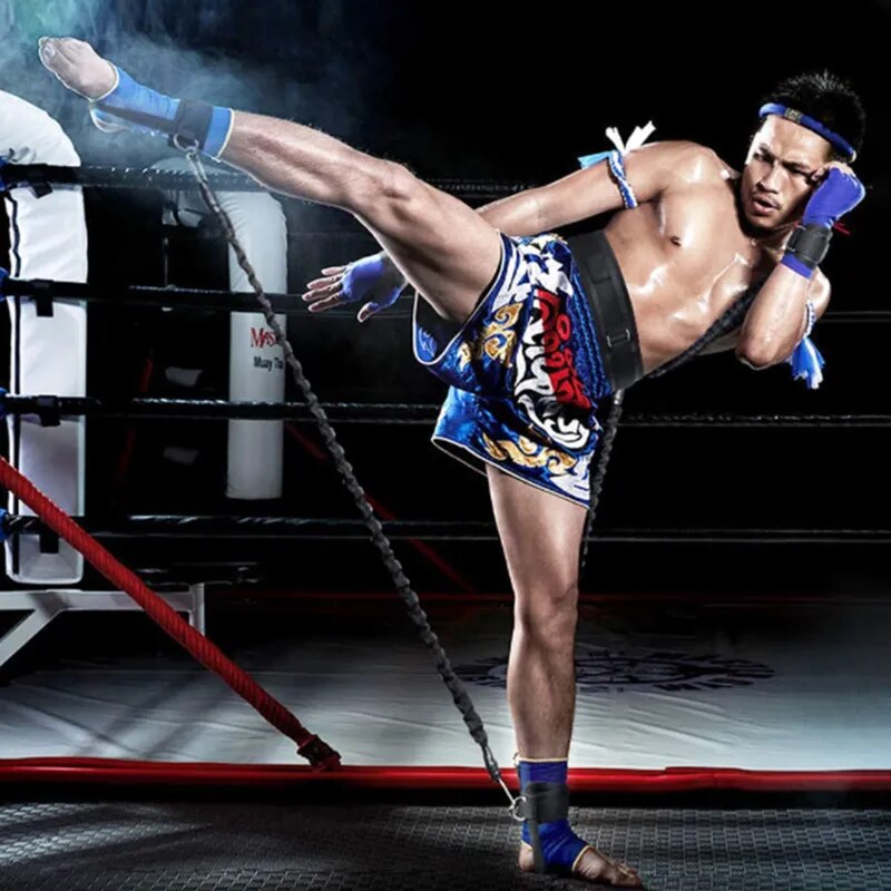 100 LBS Boxing Resistance Bands Set for MMA, Boxing, Kickboxing and Agility Training