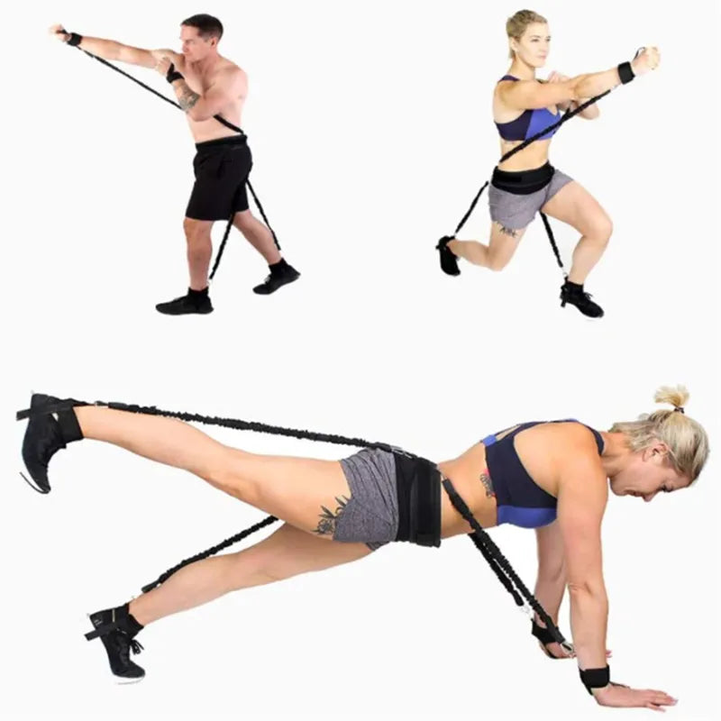 100 LBS Boxing Resistance Bands Set for MMA, Boxing, Kickboxing and Agility Training