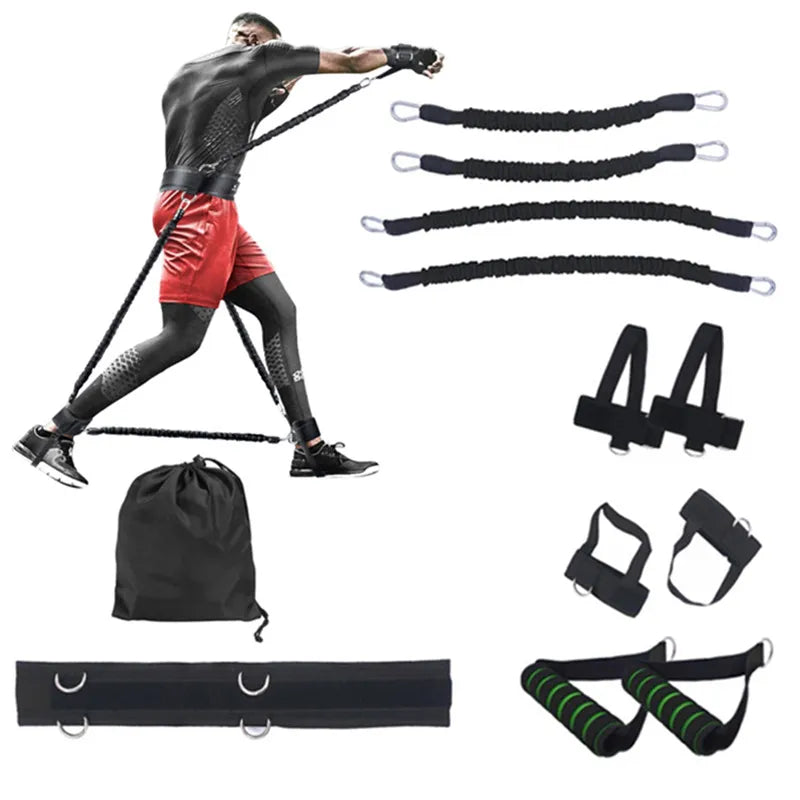 100 LBS Boxing Resistance Bands Set for MMA, Boxing, Kickboxing and Agility Training